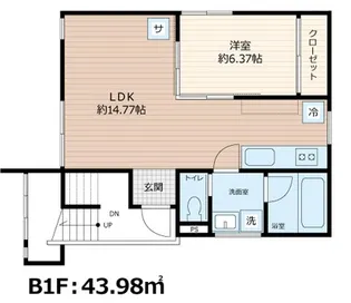 SCENE.Meguro Sauna Residenceの間取り