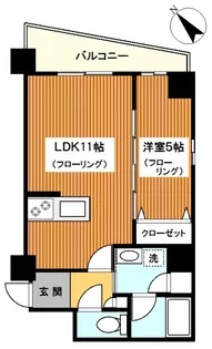 ヨコハマベイダイアモンドストリーム【2階】の間取り
