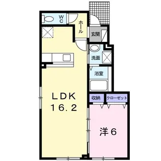 グランベルI【1階】の間取り