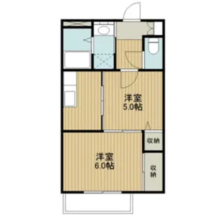 パビヨン鳴海【1階】の間取り