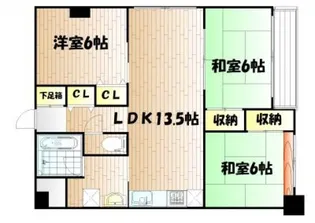 キャステル新野【2階】の間取り