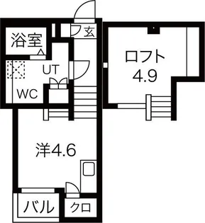 ランドスクエア下市場【1階】の間取り