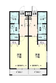 メゾン鴻巣【1階】の間取り