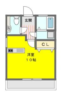 メゾンエスポワール【2階】の間取り