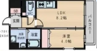 ロイヤルカーサ寿町【6階】の間取り