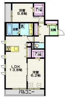 桜樹高山【2階】の間取り