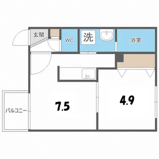 メイフェア【3階】の間取り