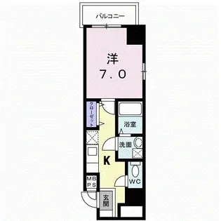 エトワールブランシュ新橋【4階】の間取り