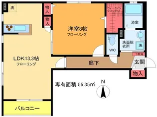 アベニーレ・東向島【3階】の間取り