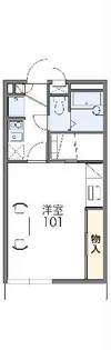 レオパレスプラド【2階】の間取り