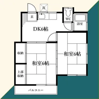 ふじみハイツ第2【2階】の間取り