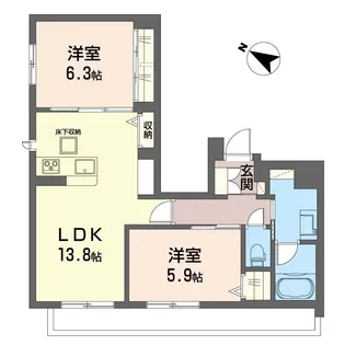 Yanaka House(4月中旬退去予定)【1階】の間取り