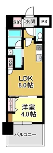 サンロージュ大分駅前【6階】の間取り