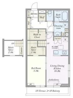 My Style vintage 南流山I【1階】の間取り