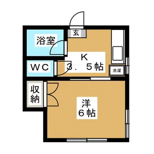 柳澤コーポ【1階】の間取り