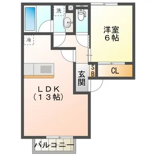 パルミエ III【2階】の間取り