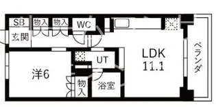 ローレルアイ梅田【5階】の間取り