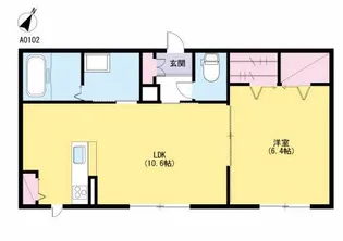 シャーメゾン愛野【1階】の間取り