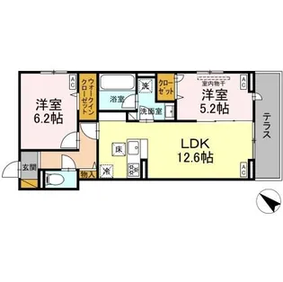 レジデンスヒルトップXI【1階】の間取り