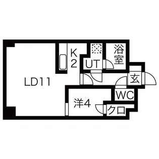 ノール山鼻【6階】の間取り
