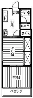 グリーンヒルズ別府・東棟【2階】の間取り