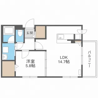 オクトブランシュ【3階】の間取り