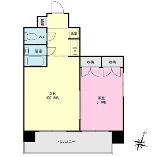 キシュハーズM.M【2階】の間取り