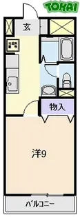 パレドールKonishi【3階】の間取り