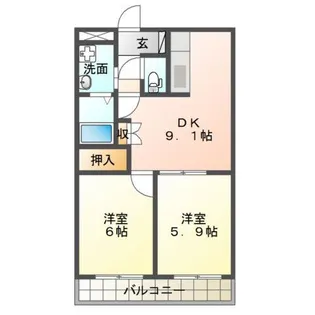 ミレニアムMMI【2階】の間取り