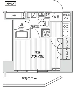 レジディア笹塚II【6階】の間取り