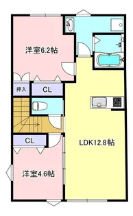 INTEGRAL鳥羽I【2階】の間取り