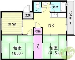 伊川谷(3)3号棟【1階】の間取り