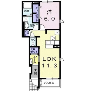 Aqua Yamashiro【1階】の間取り