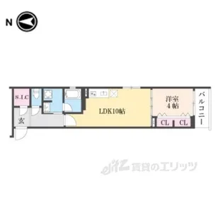ベラジオ雅び北野白梅町【2階】の間取り