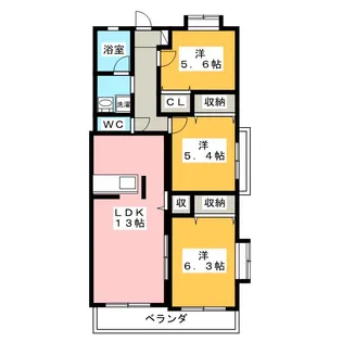 グランツ【3階】の間取り