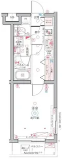 クレヴィスタ武蔵小杉【1階】の間取り