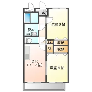 エポックA【1階】の間取り