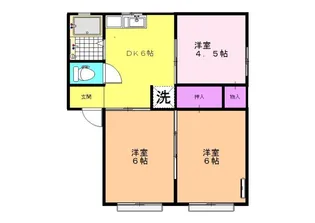 MY訪夢菊川【1階】の間取り