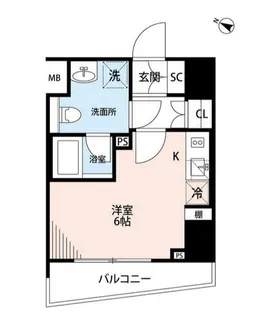 プレール・ドゥーク横濱紅葉坂【2階】の間取り