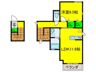シャーメゾン プティ【2階】の間取り