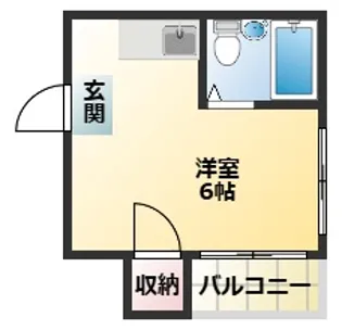 グレースハイツ城南【2階】の間取り