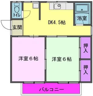 コーポきたかみ3号棟【1階】の間取り