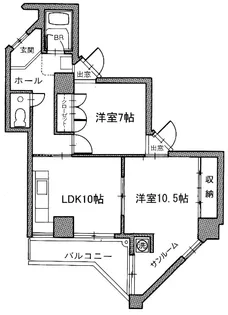SS-23【5階】の間取り