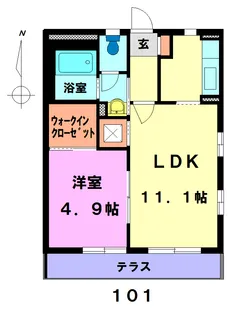 メルクマール【1階】の間取り