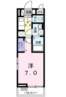 クレール【3階】の間取り