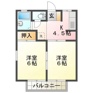 南十字星F【2階】の間取り