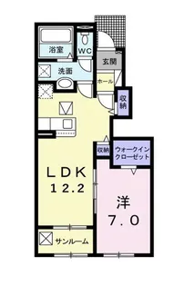 グランディール華 B【1階】の間取り