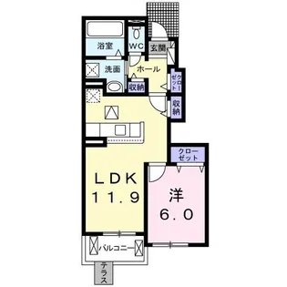 エテルノ II【1階】の間取り