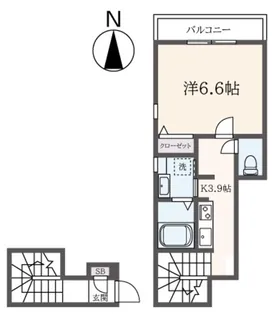 Villa Mergellina【1階】の間取り