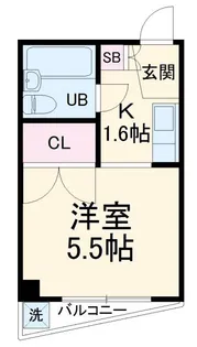 第二中里マンション【3階】の間取り